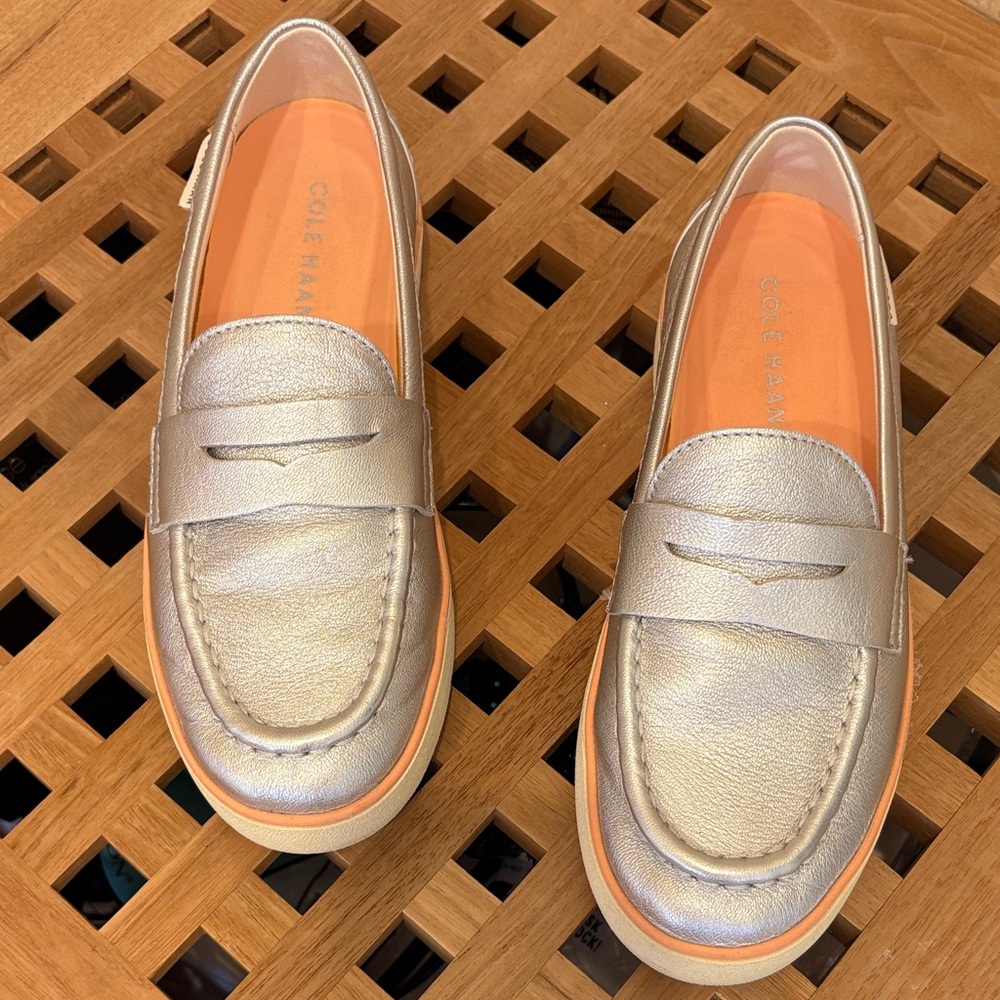 Cole Haan Metallic Loafers